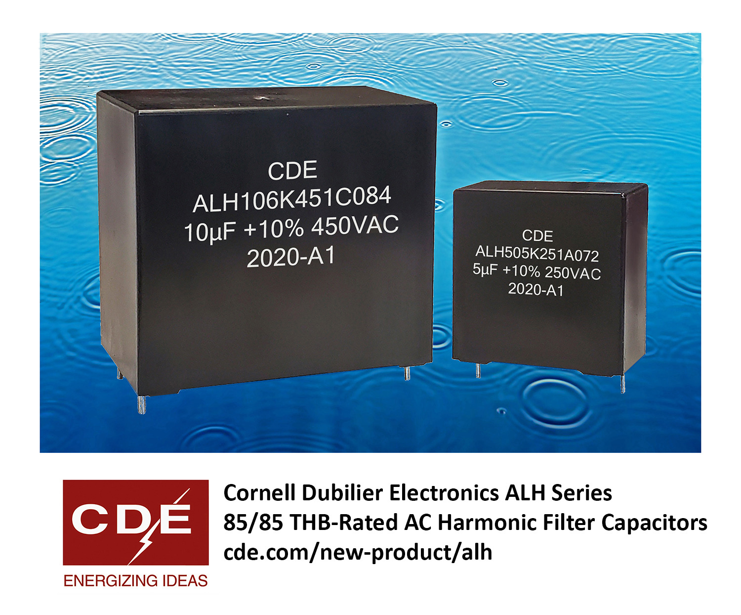 AC-Rated Filter Capacitors Offer 50% Greater Life